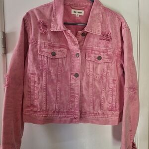 Pink Denim Jacket